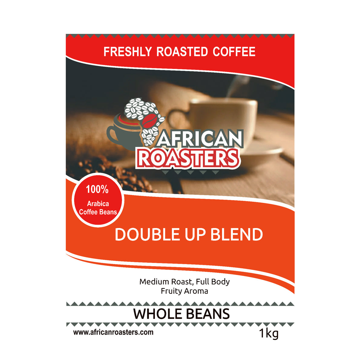 African Roasters Double Up Medium Roast - Commercial Grade Coffee Beans