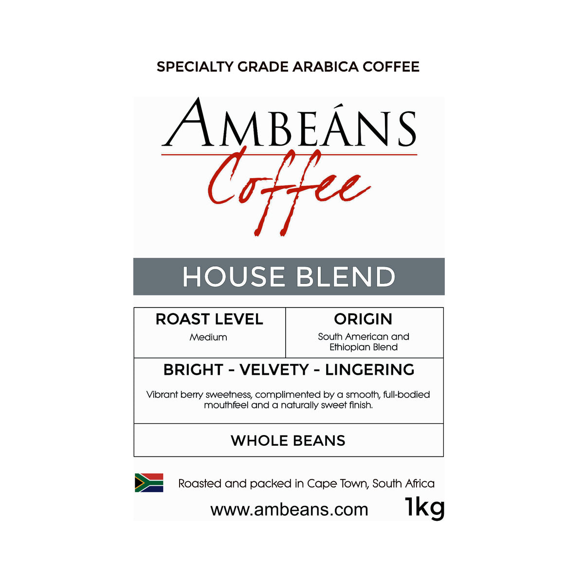 Ambeans House Blend – Specialty Grade Coffee