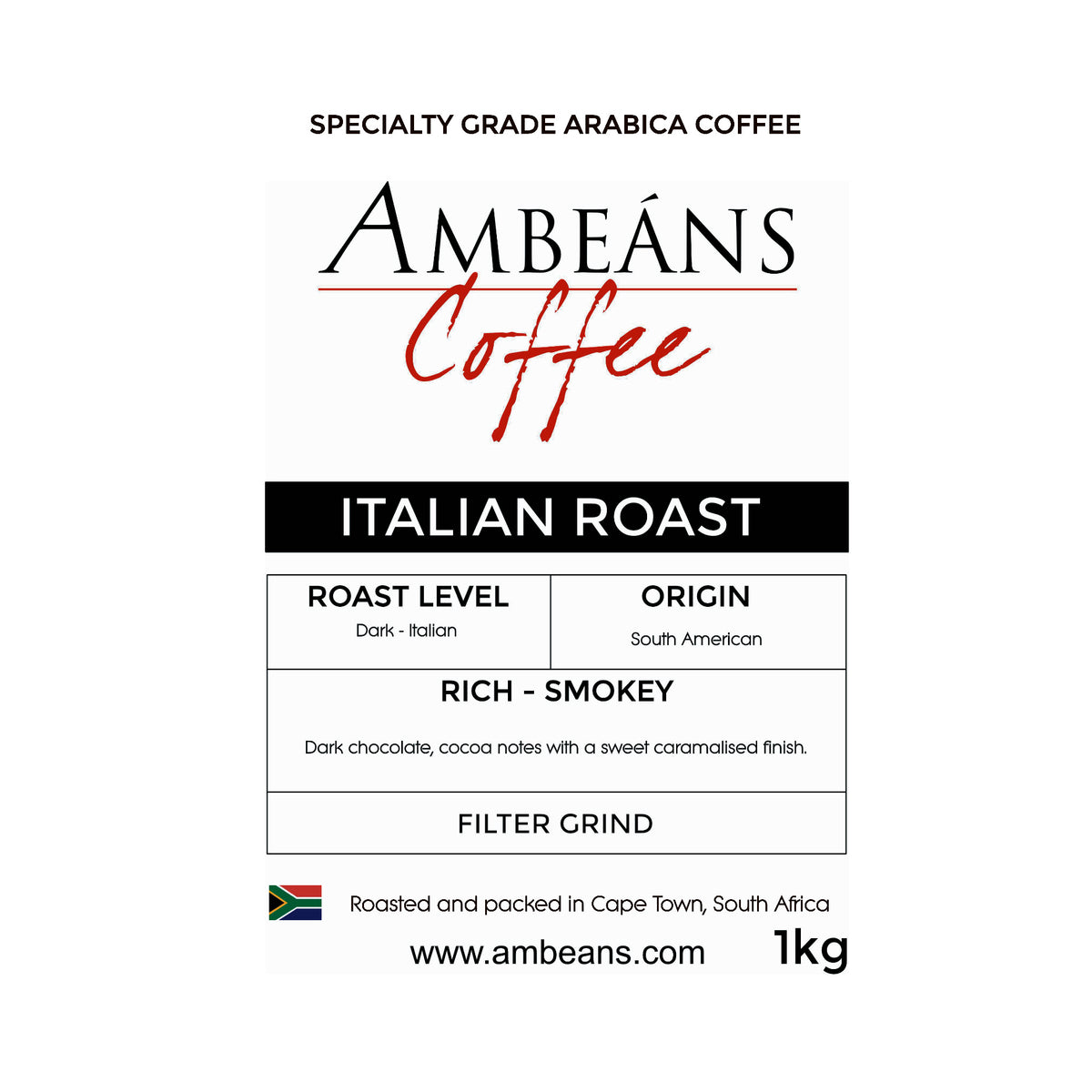 Ambeans Italian Roast – Specialty Grade Coffee